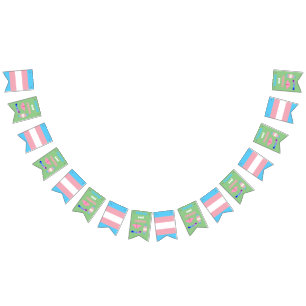 LGBTQIA Transgender Stolz Raupe zu Schmetterling Wimpelkette