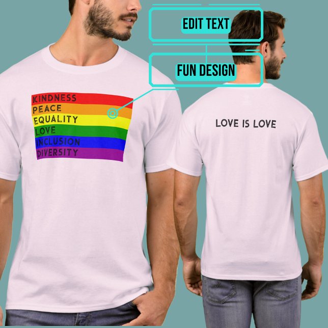 LGBTQIA+ verkörpern Güte-Güte-Gleichheit T-Shirt (Please enjoy our design and see the others in the collection.)
