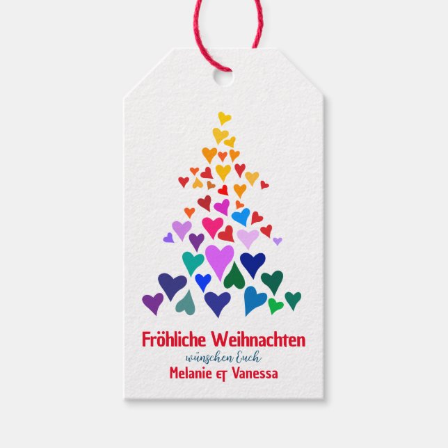  Lgbtqia Weihnachten  Geschenkanhänger (Vorderseite)