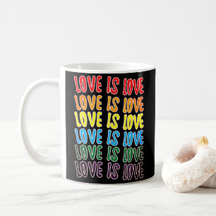 LgbtqLove ist Liebe Typografie Kaffeetasse
