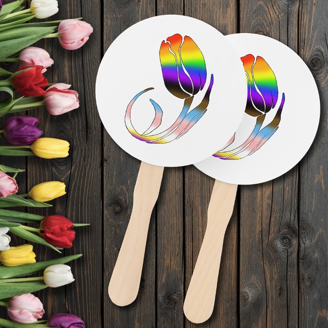 LGBTQplus Tulips-Blume Fächer (Von Creator hochgeladen)