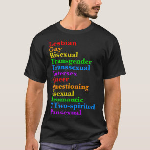 LGBTTIQQAA2P Pride Vielfalt Regenbogen LGBTQ Akron T-Shirt