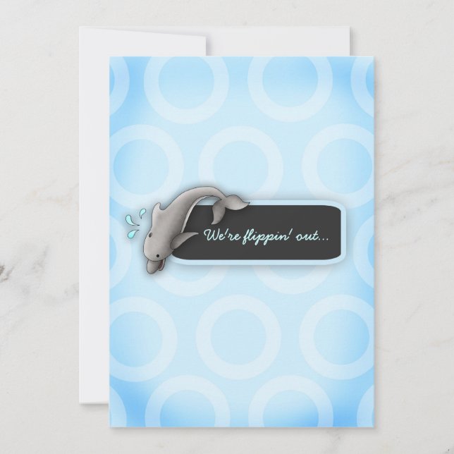 LGC| Flippin'Out Twins Baby Dusche Einladung (Vorderseite)