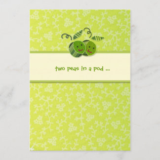 LGC| Zwei Erbsen in einer Pod Twin Einladung