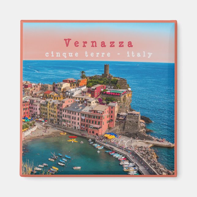 LGR002 VERNAZZA - Cinque Terre - Italien - Kühlsch Magnet (Vorne)