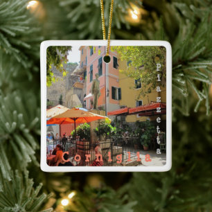 LGR021 CORNIGLIA Piazzetta Italien, Keramik Keramikornament