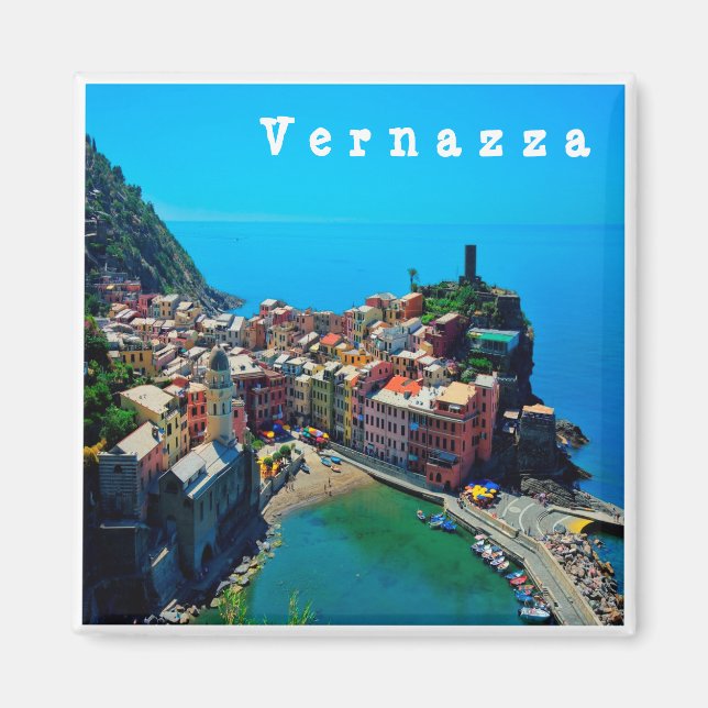 LGR022 VERNAZZA - Cinque Terre - Ligurien - Kühlsc Magnet (Vorne)