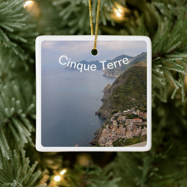 LGR030 CINQUE TERRE - Ligurien - Italien, Keramikornament (Baum)