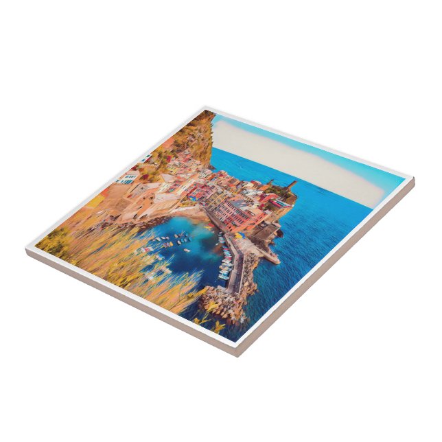 LGR036 VERNAZZA, Cinque Terre, Italien, Fliese (Seite)