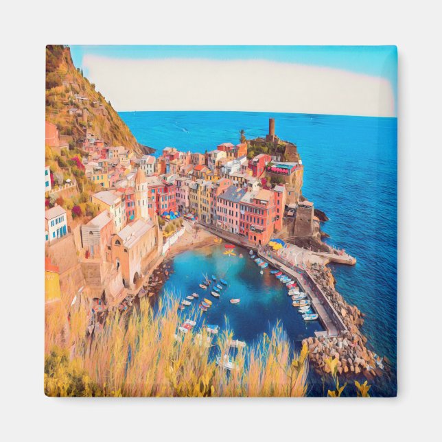 LGR036 VERNAZZA - Cinque Terre - Italy - Fridge Magnet (Vorne)