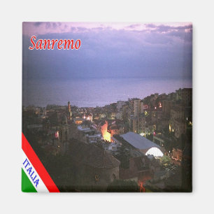 LGR080 SANREMO by Night - Ligurien - Italien - Küh Magnet