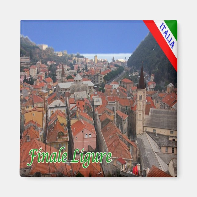 LGR089 FINALE LIGURE, Ligurien, Italien, Kühlschra Magnet (Vorne)