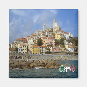 LGR092 CERVO, Ligurien, Italien, Europa, Kühlschra Magnet