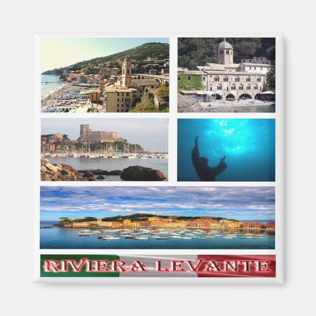 LGR102 GENOA, Ligurien, Italien, Kühlschrank Magnet (Vorne)