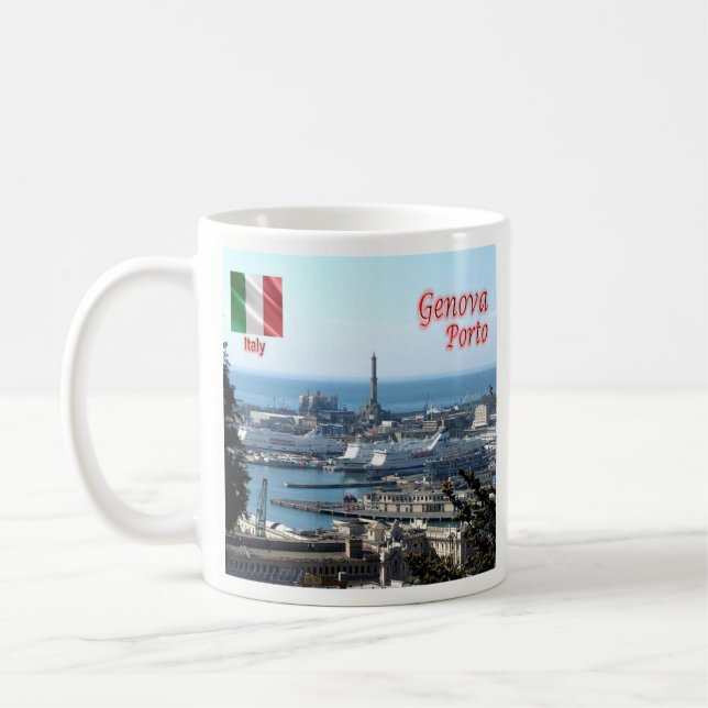 LGR150 GENOA PORT, Ligurien, Italien, Kaffeetasse (Links)