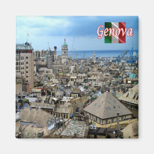 LGR156 GENOA Citycape, Italien, Kühlschrank Magnet