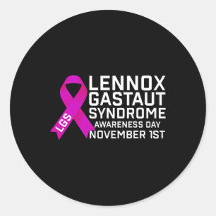 Lgs Awareness Day Lennox Gastaut Syndrome Awarenes Runder Aufkleber