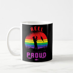 LGt Fischen Rollen stolz Gay Angler Retro Que Pri Kaffeetasse