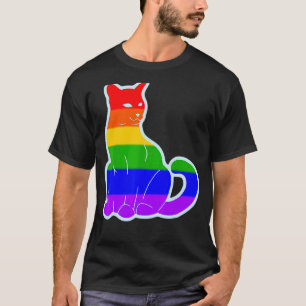 LGt Gay Pride Cat Purride Cat Lgbtq Männer Frauen T-Shirt