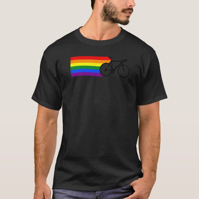 LGt Pride Rainbow Cyclist Biker Biker LG T-Shirt (Vorderseite)