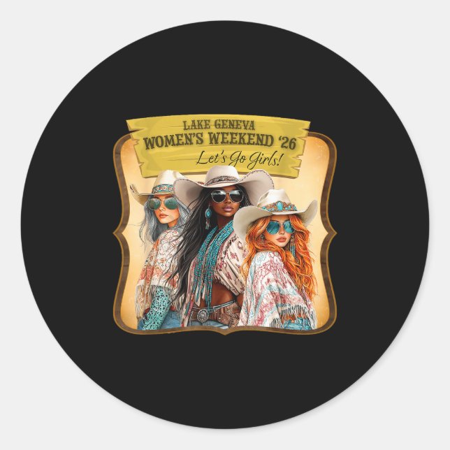 Lgww26  runder aufkleber (Vorderseite)