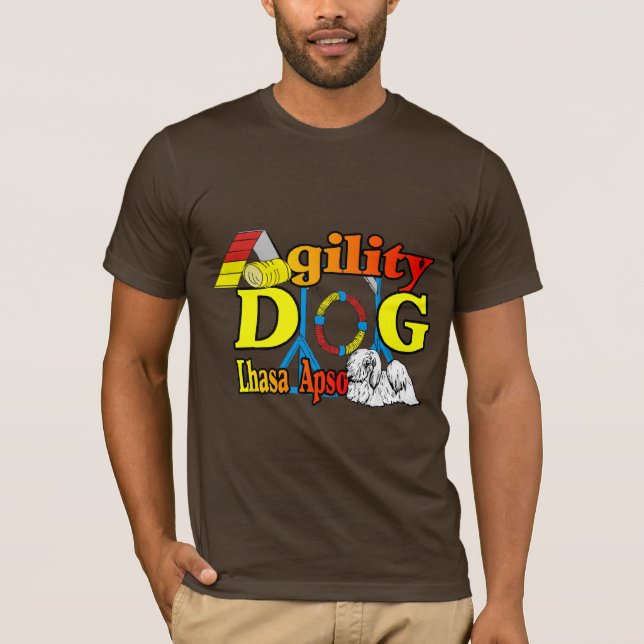 Lhasa Apso Agility Geschenke T-Shirt (Vorderseite)