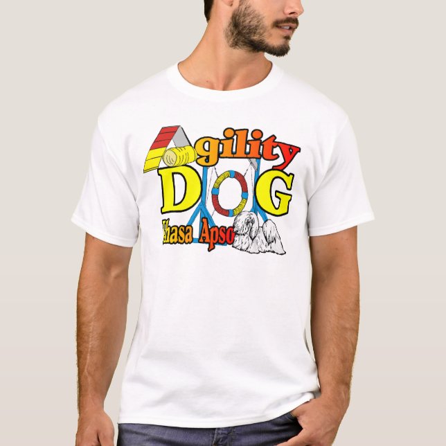 Lhasa Apso Agility Geschenke T-Shirt (Vorderseite)
