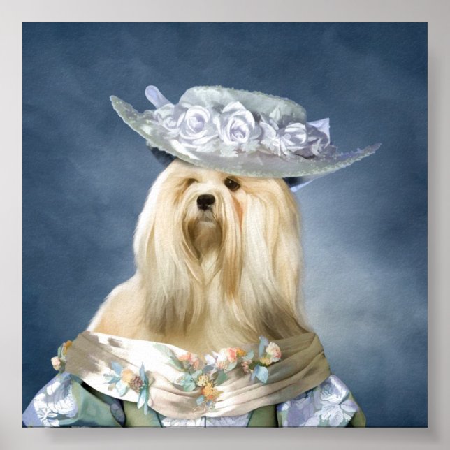 Lhasa Apso Baroness Print Poster (Vorne)
