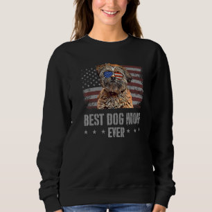 Lhasa Apso Best Dog Mama je Retro US American Fl Sweatshirt