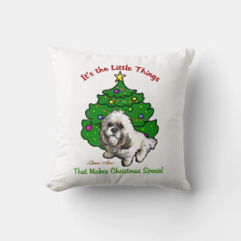Lhasa Apso Christmas Kissen