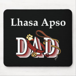 Lhasa Apso Dad Gifts Mousepad