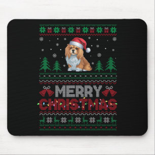 Lhasa Apso Dog Lovers Weihnachtsmannmütze Weihnach Mousepad