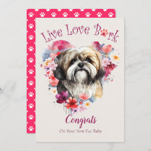 Lhasa Apso Dog Mama Adoption Karte