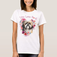 Lhasa Apso Dog Mama Floral