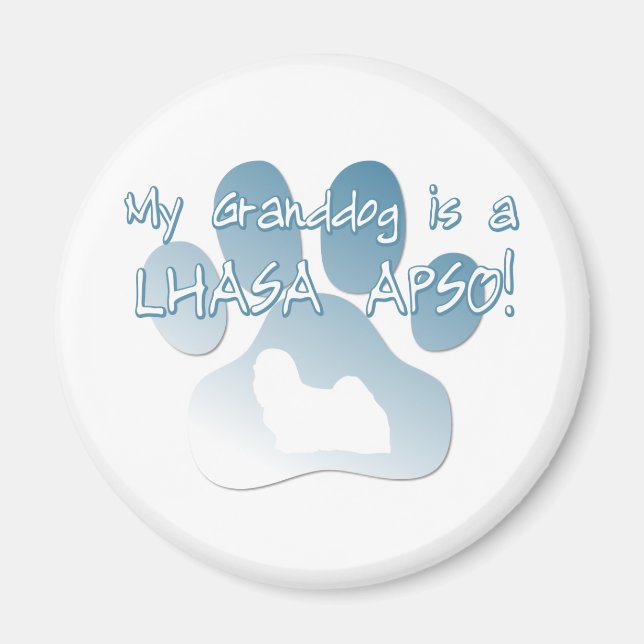 Lhasa Apso Granddog Magnet (Vorne)