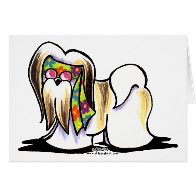 Lhasa Apso Hippie (Vorderseite (Horizontal))