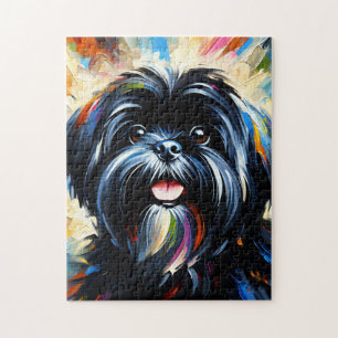 Lhasa Apso Hund Acryl Druck Hunde Liebhaber Gesche Puzzle