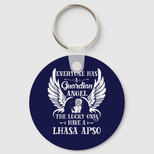Lhasa Apso Hundeschützer Engel Schlüsselanhänger
