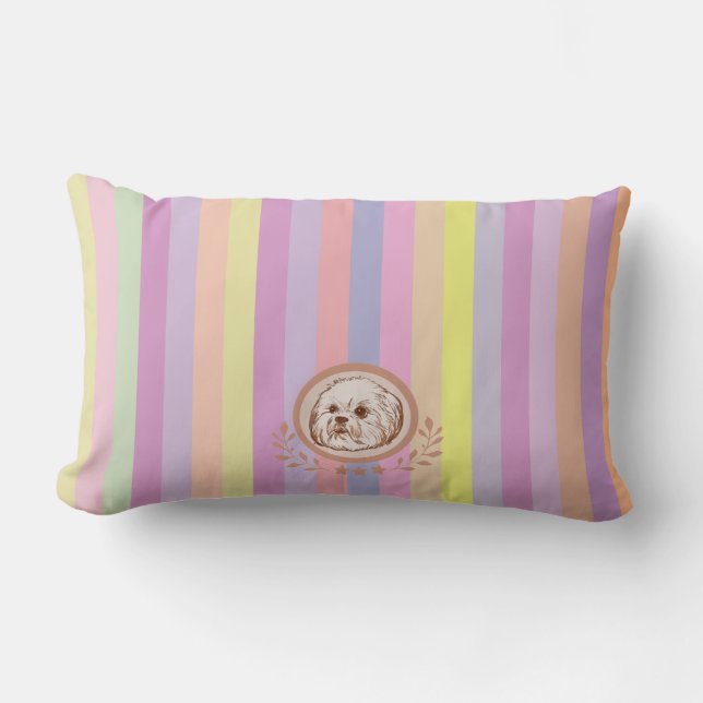 Lhasa Apso Lendenkissen (Vorderseite)