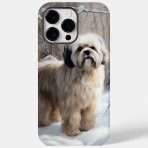 Lhasa Apso Let It Snow Weihnachten Case-Mate iPhone 14 Pro Max Hülle