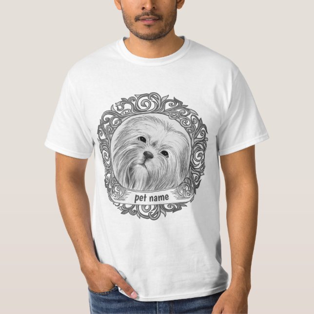 Lhasa Apso Love Memory T-Shirt (Vorderseite)