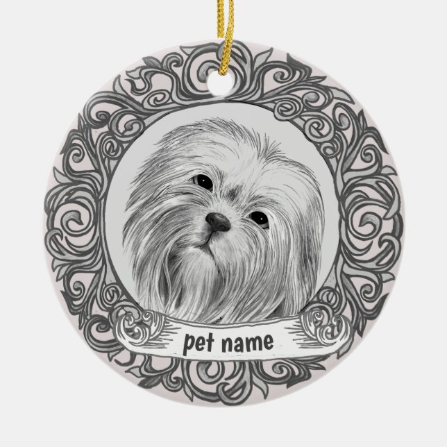 Lhasa Apso Loving Memory Ornament (Vorne)