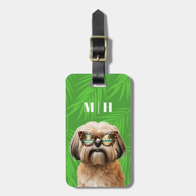 Lhasa Apso Luggage Tags Gepäckanhänger (Vorderseite vertikal)