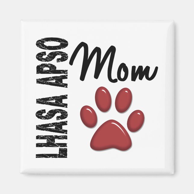 Lhasa Apso Mama 2 Magnet (Vorne)