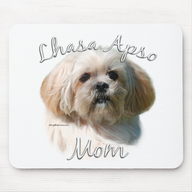 Lhasa Apso Mama 2 Mousepad (Vorne)