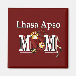 Lhasa Apso Mama Geschenke Magnet