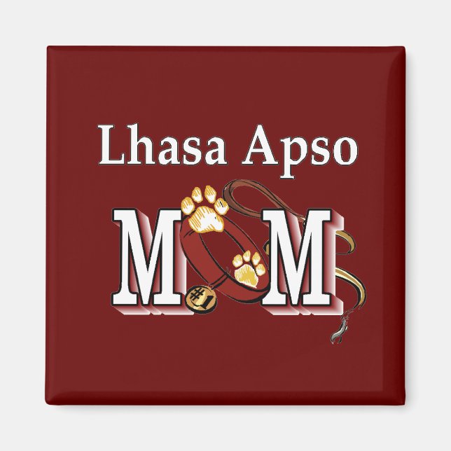 Lhasa Apso Mama Geschenke Magnet (Vorne)