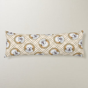 Lhasa Apso Puppy Malerei Niedliche Original Hunde  Seitenschläferkissen