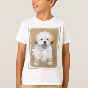 Lhasa Apso Puppy Painting - Niedliche Original Dog T-Shirt
