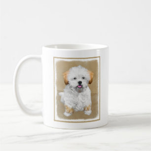 Lhasa Apso Puppy Painting - Niedliche Original Dog Tasse